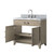 Lexora Laurel 36 inch W Grey Oak Vanity Cabinet, Carrara Marble Top, and Faucet Set - LVL36SR101