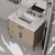 Lexora Laurel 36 inch W Grey Oak Vanity Cabinet Carrara Marble Countertop, 34 in Mirror and Faucet Set - LVL36SR111