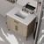 Lexora Laurel 36 inch W Grey Oak Vanity Cabinet, White Quartz Top, and Faucet Set - LVL36SR201