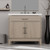 Lexora Laurel 36 inch W Grey Oak Vanity Cabinet White Quartz Countertop and 34 in Mirror - LVL36SR210
