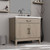 Lexora Laurel 36 inch W Grey Oak Vanity Cabinet and Cultured Marble Top - LVL36SR300