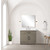 Lexora Laurel 36 inch W Grey Oak Vanity Cabinet, Cultured Marble Top, and Faucet Set - LVL36SR301