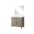 Lexora Laurel 36 inch W Grey Oak Vanity Cabinet Cultured Marble Countertop and 34 in Mirror - LVL36SR310