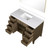 Lexora Laurel 48 inch W Grey Oak Vanity Cabinet, White Quartz Top, and 46 in Mirror - LVL48SR210