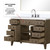 Lexora Laurel 48 inch W Grey Oak Vanity Cabinet, Cultured Marble Top, Faucet Set, and 46 in Mirror - LVL48SR311