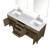 Lexora Laurel 72 inch W Grey Oak Double Sink Vanity Cabinet, White Quartz Top, Faucet Set, and 34 in Mirrors - LVL72DR211