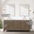 Lexora Laurel 72 inch W Grey Oak Double Sink Vanity Cabinet, Cultured Marble Top, Faucet Set, and 34 in Mirrors - LVL72DR311