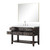 Lexora Norwalk 48 inch W Brown Oak Vanity Cabinet, Cultured Marble Top, Faucet Set, and 46 in Mirror - LVN48SK311
