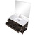 Lexora Norwalk 48 inch W Brown Oak Vanity Cabinet, Cultured Marble Top, Faucet Set, and 46 in Mirror - LVN48SK311