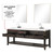 Lexora Norwalk 84 inch W Brown Oak Double Sink Vanity Cabinet, Cultured Marble Top, Faucet Set, and 36 in Mirrors - LVN84DK311