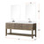 Lexora Norwalk 72 inch W Grey Oak Double Sink Vanity Cabinet, Cultured Marble Top, Faucet Set, and 34 in Mirrors - LVN72DR311
