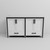 Lexora Ziva 60 inch W White Double Sink Vanity Cabinet and White Quartz Top - LVZV60DA200
