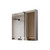 Lexora Corsica 20 inch W x 28 in H Surface-Mount LED Mirror Medicine Cabinet with Defogger - LLMCCO2028