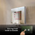 Lexora Corsica 20 inch W x 28 in H Surface-Mount LED Mirror Medicine Cabinet with Defogger - LLMCCO2028