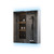 Lexora Corsica 24 inch W x 30 in H Surface-Mount LED Mirror Medicine Cabinet with Defogger - LLMCCO2430