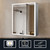 Lexora Mesa 24 inch W x 32 in H Surface-Mount LED Mirror Medicine Cabinet with Defogger - LLMCME2432