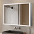Lexora Mesa 30 inch W x 36 in H Surface-Mount LED Mirror Medicine Cabinet with Defogger - LLMCME3036