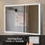 Lexora Mesa 30 inch W x 36 in H Surface-Mount LED Mirror Medicine Cabinet with Defogger - LLMCME3036