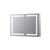Lexora Mesa 40 inch W x 28 in H Surface-Mount LED Mirror Medicine Cabinet with Defogger - LLMCME4028