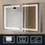 Lexora Mesa 40 inch W x 28 in H Surface-Mount LED Mirror Medicine Cabinet with Defogger - LLMCME4028