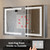 Lexora Mesa 40 inch W x 28 in H Surface-Mount LED Mirror Medicine Cabinet with Defogger - LLMCME4028