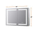 Lexora Mesa 40 inch W x 28 in H Surface-Mount LED Mirror Medicine Cabinet with Defogger - LLMCME4028