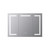 Lexora Mesa 48 inch W x 32 in H Surface-Mount LED Mirror Medicine Cabinet with Defogger - LLMCME4832