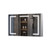 Lexora Mesa 48 inch W x 32 in H Surface-Mount LED Mirror Medicine Cabinet with Defogger - LLMCME4832