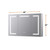 Lexora Mesa 48 inch W x 32 in H Surface-Mount LED Mirror Medicine Cabinet with Defogger - LLMCME4832