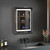 Lexora Bracciano 20 in. W x 32 in. H Surface-Mount LED Mirror Medicine Cabinet with Defogger - LB2032LEDMC