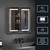Lexora Bracciano 24 in. W x 28 in. H Surface-Mount LED Mirror Medicine Cabinet with Defogger - LB2428LEDMC