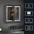 Lexora Bracciano 24 in. W x 30 in. H Surface-Mount LED Mirror Medicine Cabinet with Defogger - LB2430LEDMC