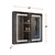 Lexora Bracciano 24 in. W x 30 in. H Surface-Mount LED Mirror Medicine Cabinet with Defogger - LB2430LEDMC