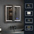 Lexora Bracciano 36 in. W x 28 in. H Surface-Mount LED Mirror Medicine Cabinet with Defogger - LB3628LEDMC