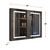 Lexora Bracciano 36 in. W x 28 in. H Surface-Mount LED Mirror Medicine Cabinet with Defogger - LB3628LEDMC