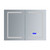 Lexora Lesina 40 in. W x 28 in. H Surface-Mount LED Mirror Medicine Cabinet with Defogger - LL4028LEDMC