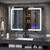 Lexora Lesina 40 in. W x 28 in. H Surface-Mount LED Mirror Medicine Cabinet with Defogger - LL4028LEDMC