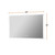 Lexora Aurorium 32 in. W x 24 in. H LED Bathroom Vanity Cabinet Mirror - LLMAU3224
