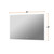 Lexora Aurorium 36 in. W x 28 in. H LED Bathroom Vanity Cabinet Mirror - LLMAU3628