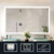 Lexora Aurorium 60 in. W x 32 in. H LED Bathroom Vanity Cabinet Mirror - LLMAU6032