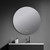 Lexora Nordica 80 cm. Diamter Circular LED Bathroom Vanity Cabinet Mirror - LLMNO800