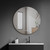 Lexora Nordica 80 cm. Diamter Circular LED Bathroom Vanity Cabinet Mirror - LLMNO800