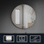 Lexora Nordica 80 cm. Diamter Circular LED Bathroom Vanity Cabinet Mirror - LLMNO800
