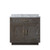 Lexora Abbey 36 inch W Brown Oak Vanity Cabinet and Carrara Marble Top - LVA36SK100