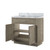 Lexora Abbey 36 inch W Grey Oak Vanity Cabinet and Carrara Marble Top - LVA36SR100
