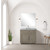 Lexora Abbey 36 inch W Grey Oak Vanity Cabinet and Carrara Marble Top - LVA36SR100