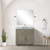 Lexora Abbey 36 inch W Grey Oak Vanity Cabinet, Carrara Marble Top, and Faucet Set - LVA36SR101