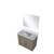 Lexora Abbey 36 inch W Grey Oak Vanity Cabinet Carrara Marble Countertop and 34 in Mirror - LVA36SR110