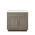 Lexora Abbey 36 inch W Grey Oak Vanity Cabinet and White Quartz Top - LVA36SR200