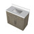 Lexora Abbey 36 inch W Grey Oak Vanity Cabinet and White Quartz Top - LVA36SR200